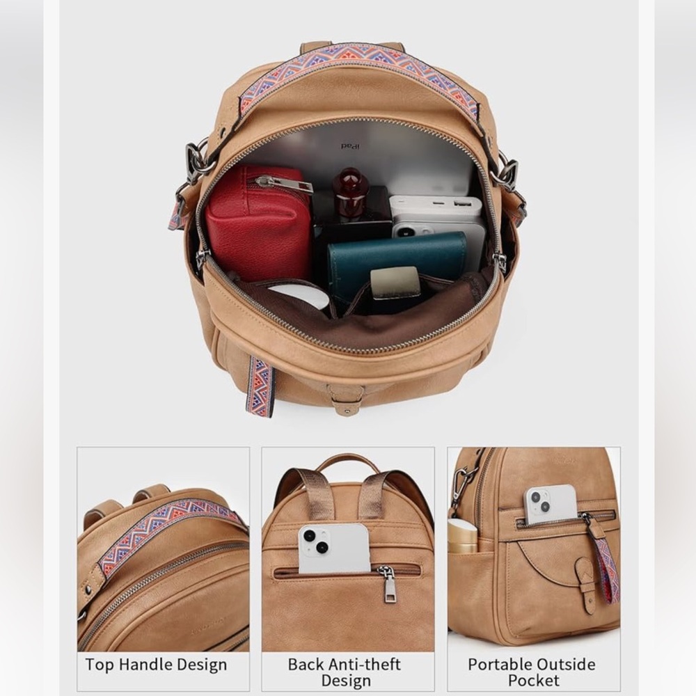 Fadeon Mini Backpack Purse - Picture 10 of 12
